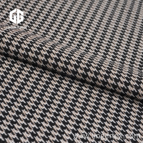 Cotton Houndstooth Jacquard Fabric For Garment Accessories